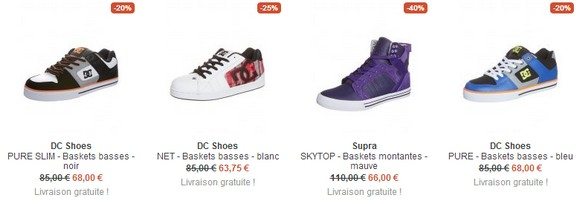 Skate shoes en soldes