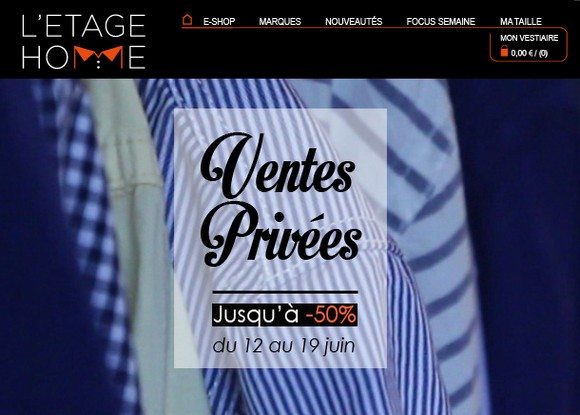 Vente Privée L’Étage Homme