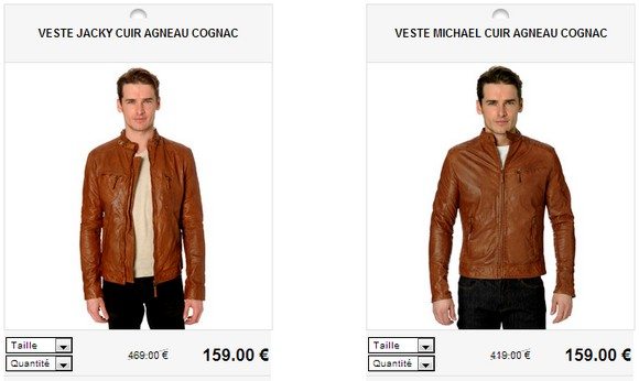 Veste en cuir d'agneau marron