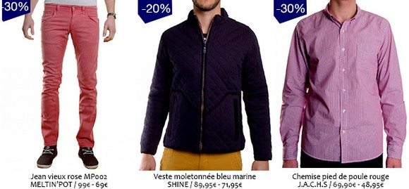 Vetements homme en promo