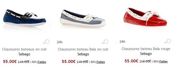 Chaussures bateau femme Sebago