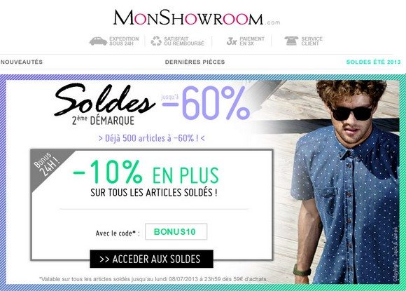 Code Promo Monshowroom