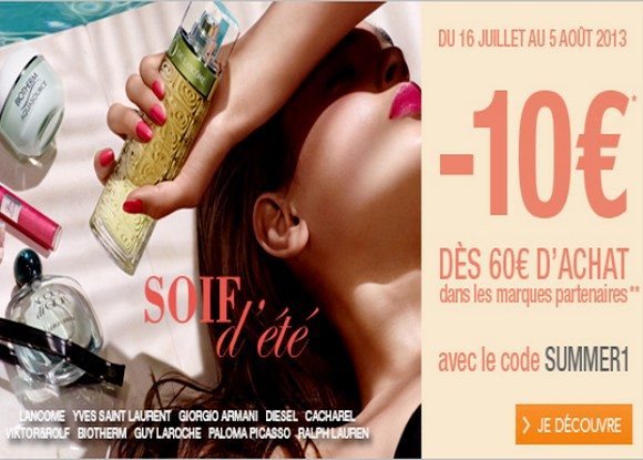 Code Promo Nocibé Juillet 2013