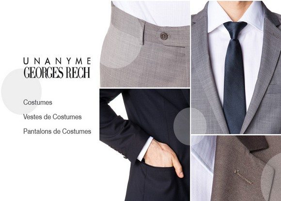 Vente Privée de Costumes Unanyme Georges Rech