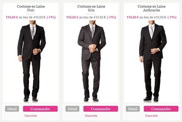 Costume homme foncé