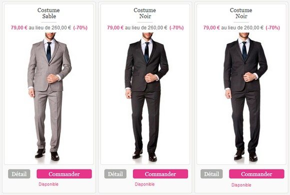 Costume homme pour le bureau