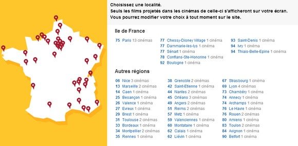 Les cinémas Gaumont Pathe en France