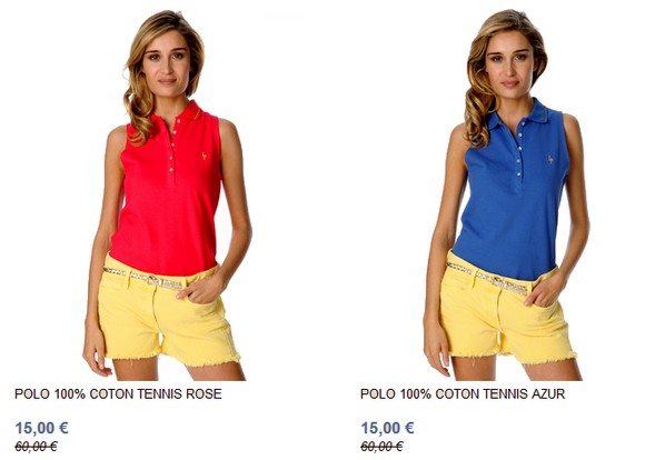 Polo femme sans manches Les Petites