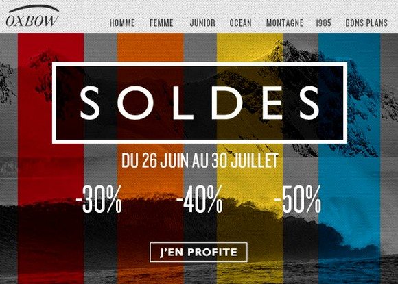 Soldes + Code Promo Oxbow Juillet 2013