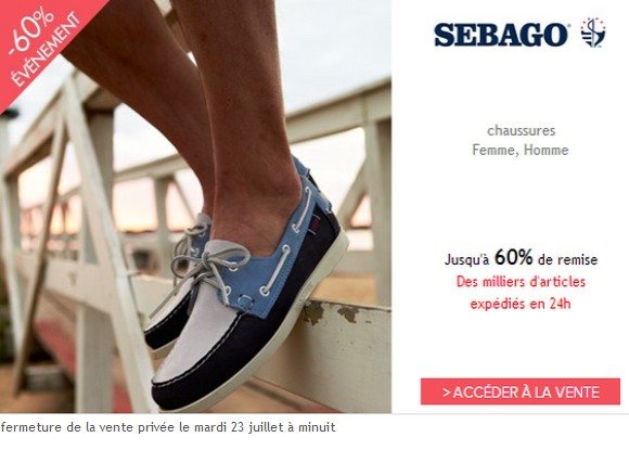sebago soldes