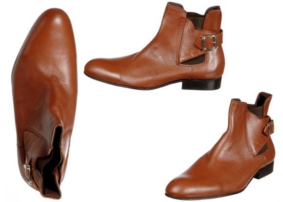 Boots en cuir marron Torrente