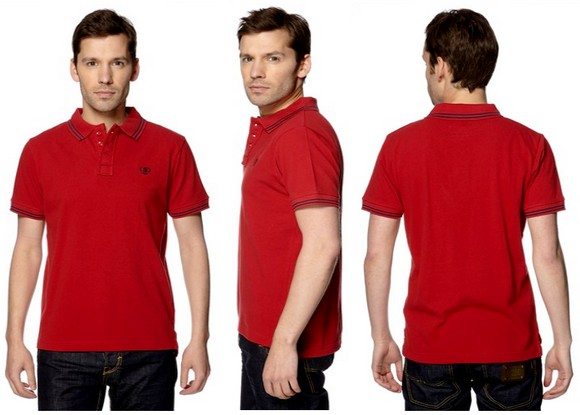 Polo homme rouge Biaggio