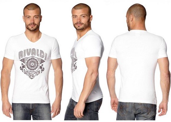 T-shirt homme blanc Rivaldi