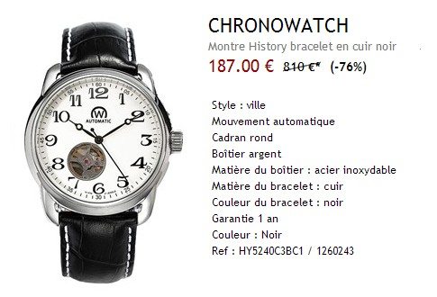 Montre automatique Chronowatch