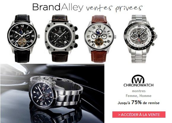 Vente Privée de Montres Chronowatch