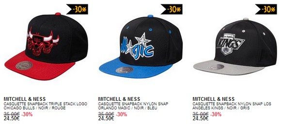 Casquette Mitchell And Ness en soldes