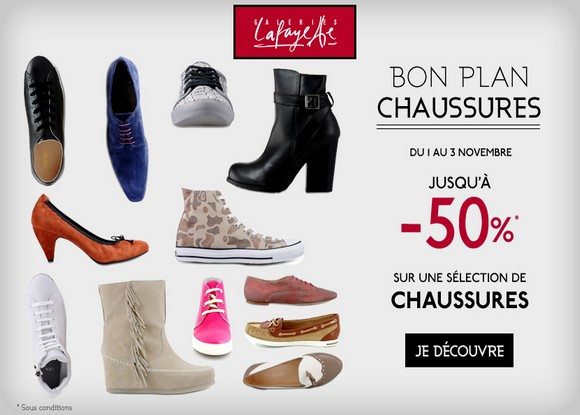 Chaussures en promotion Galeries Lafayette