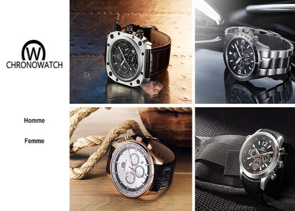 Montres Chronowatch en Vente Privée