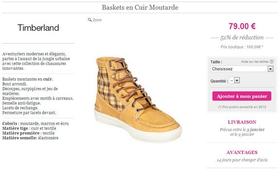 baskets montantes en cuir timberland