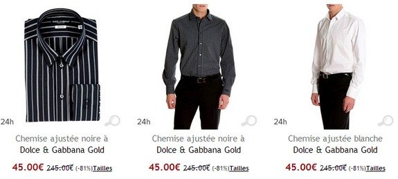 chemise homme dolce gabbana pas chere