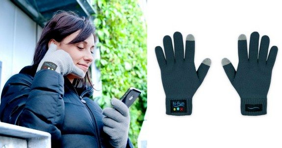 gants en laine bluetooth