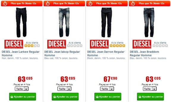 jean diesel pas cher