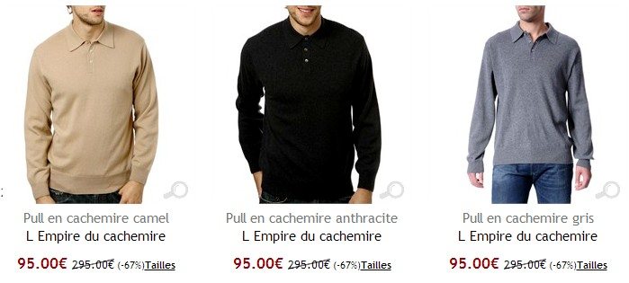 pull en cachemire pas cher