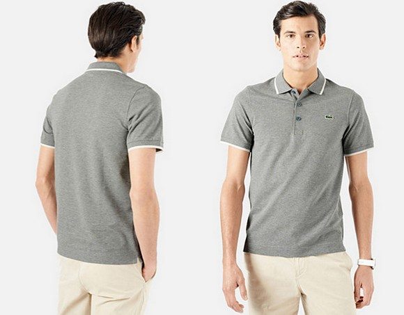 polo lacoste gris