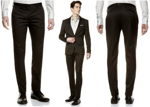 pantalon de costume noir