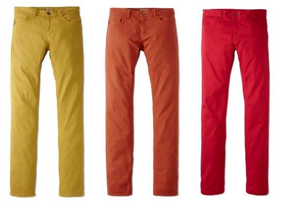 pantalon homme de couleur celio