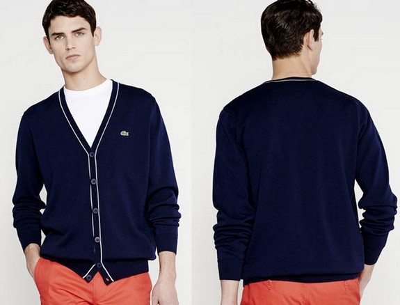 cardigan en jersey lacoste