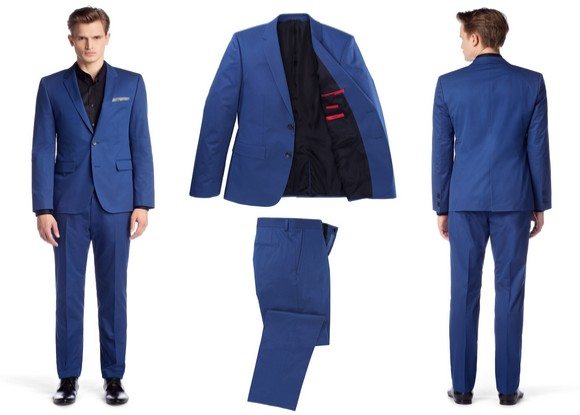 costume homme bleu