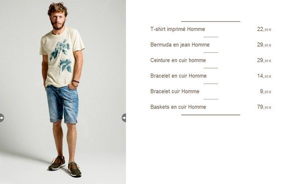 look homme ete