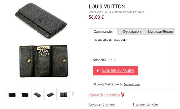 porte cles louis vuitton pas cher