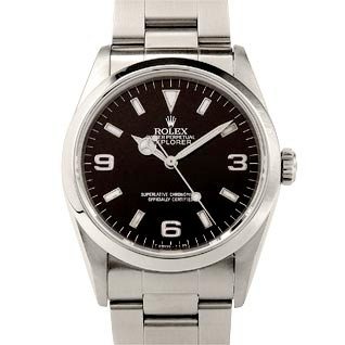 rolex explorer 1 1999 oysterlock en acier