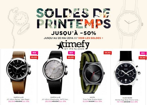 Soldes sur les montres chez Timefy !