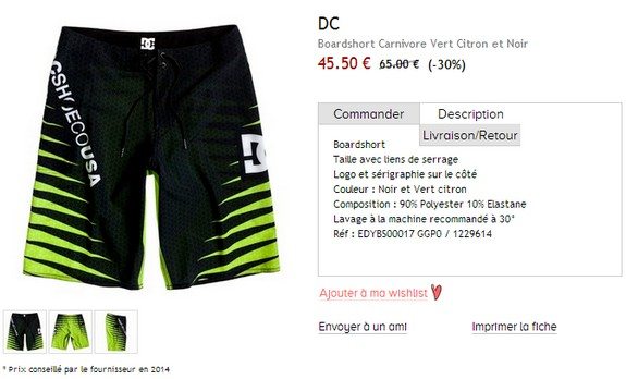 boardshort en soldes