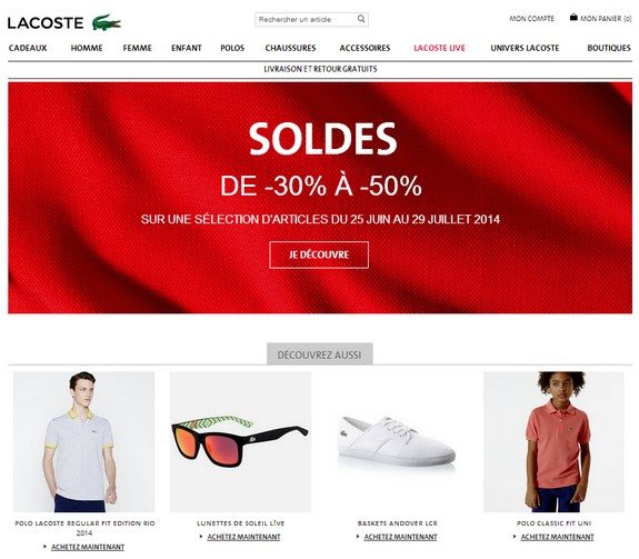 soldes lacoste ete 2014