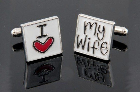 boutons de manchette mariage i love my wife