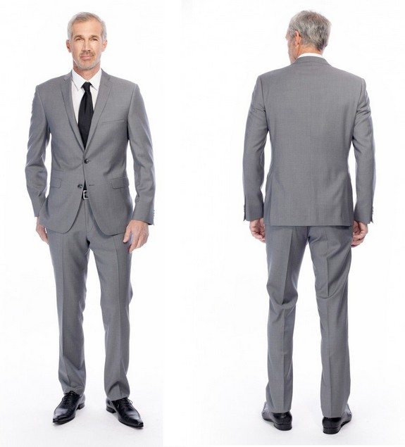 costume gris pour homme father and sons