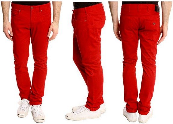 jean rouge armani jeans