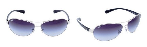 lunettes de soleil ray ban noir argent