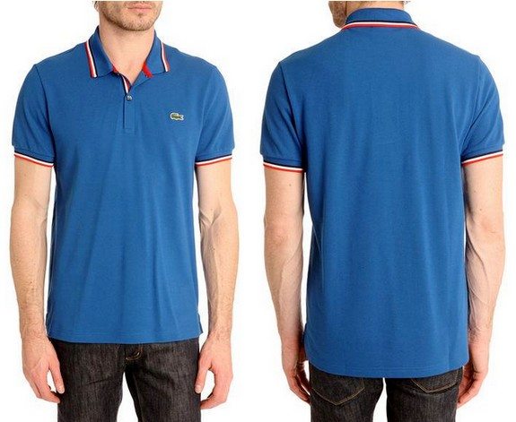 polo lacoste live bleu