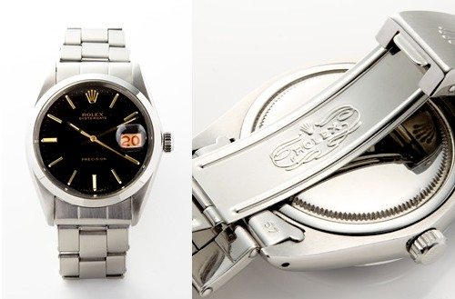 rolex oysterdate precision acier