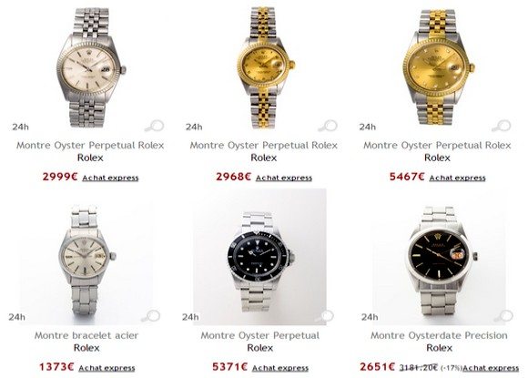 Vente Privée Rolex Homme et Femme