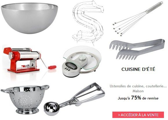 Vente Privée d’accessoires de cuisine