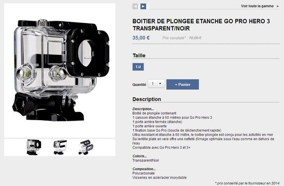 boitier de plongee go pro