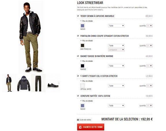 look homme streetwear celio