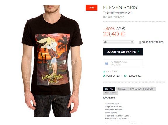 t shirt eleven paris