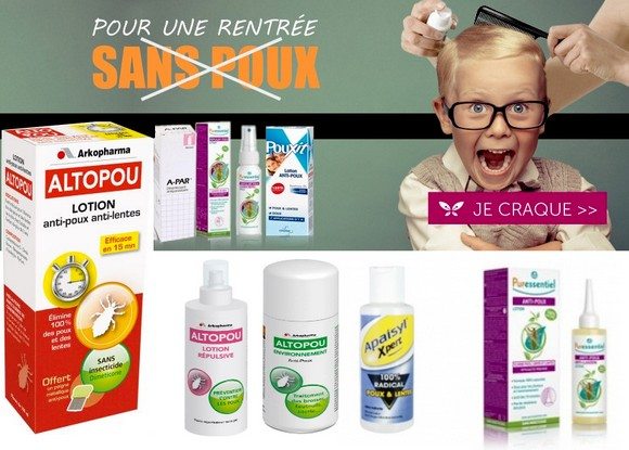 Quelques produits anti-poux pour la rentrée